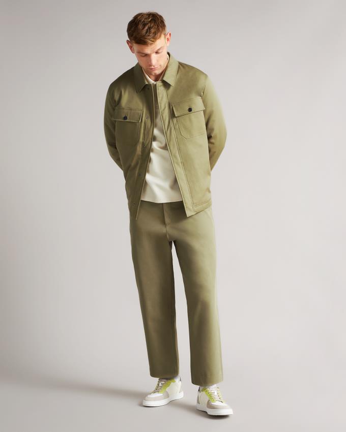 Veste Ted Baker Cavalry Twill Wadded Vert Homme | SNY-79632897